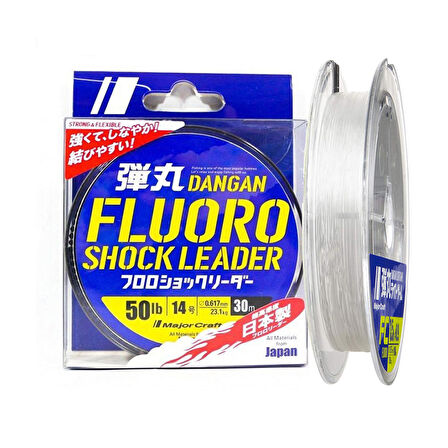 Major Craft Dangan FC Shock Leader DFL PE 14 0.62mm 50Lb/22.7kg 30mt