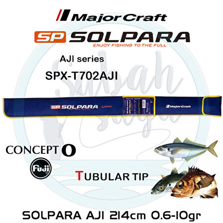 Major Craft Solpara SPX-T702AJI Tubular 214cm 0.6-10gr (2P) LRF Kamış