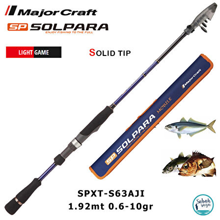 Major Craft Solpara SPXT-S63AJI 1.92mt 0.6-10gr Teleskopik LRF Kamış