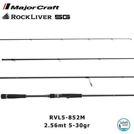 Major Craft Rockliver 5G RV5-852M 2.56mt 5-30gr (2P) Spin Kamış