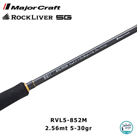 Major Craft Rockliver 5G RV5-852M 2.56mt 5-30gr (2P) Spin Kamış