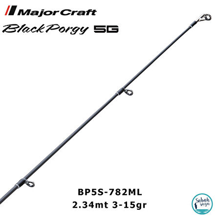 Major Craft 5G Black Porgy Kurodai BP5S-782ML 2.34mt 3-15gr (2P) Light Spin Kamış