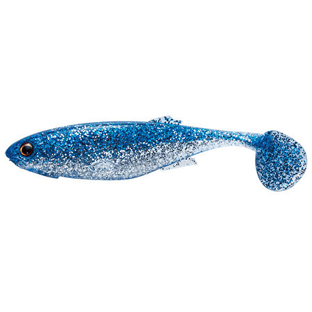 Major Craft Stabi Shad Fat 9cm Silikon Balık #02 Blue Silver