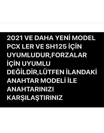 Honda Pcx 2021 ve 2025+ Model Uyumlu Karbon Anahtar Kılıfı  Forza Için Uymaz 2.Resime Bakınız