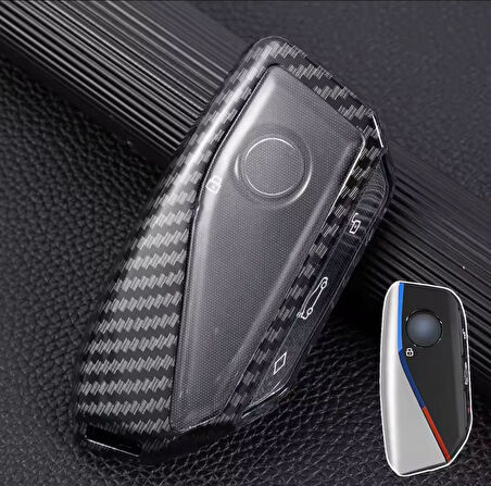 Bmw i7 X7 G07 LCI iX X1 U11 7 Seri G70 G09 XM U06 G81 M3 2023 Karbon Anahtar Kılıfı 2.Resime Bakınız