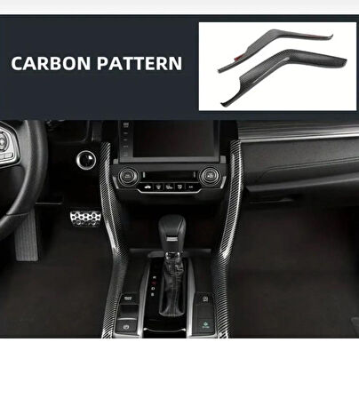 HONDA CİVİC FK7 FC5 2016 2021 model SEDAN HATCHBACK Vites Kolu Sol ve Sağ Trim KARBON AKSESUAR