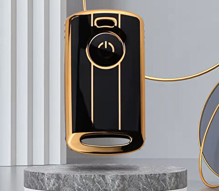 Yamaha Yeni Kasa 2021-22-23 Model Xmax 250 400 Tech Max Tricity Anahtar Kılıfı Siyah-Gold