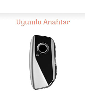 Bmw I7 X7 G07 Lcı Ix X1 X1 U11 7 Seri G70 G09 Xm U06 G81 M3 2023 Anahtar Kılıfı Siyah/Gümüş