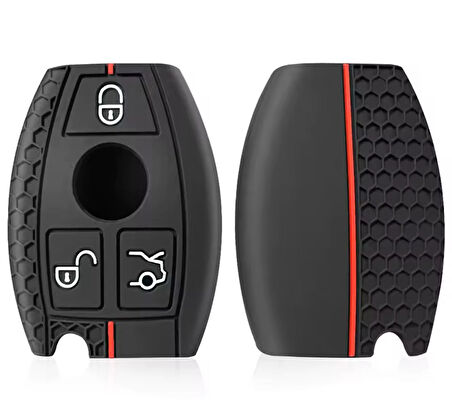 Mercedes Cls Cla Amg C180 E200 W204 Silikon Anahtarı Koruma Kılıf 3 Tuşlu Model 2.resime Bakınız