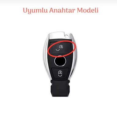 Mercedes Uyumlu Silikon Anahtar Kılıfı 2 Tuşlu Model 2.Resime Bakınız Lütfen