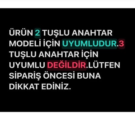 Mercedes Uyumlu Silikon Anahtar Kılıfı 2 Tuşlu Model 2.Resime Bakınız Lütfen