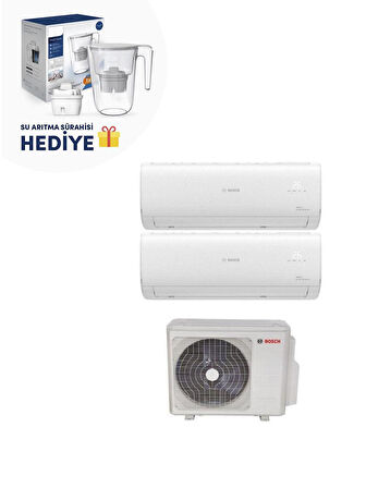 Bosch Multi Split İnverter Klima 21000 Btu 1 Dış + 2 İç Ünite 9000 + 12000 Btu + Su Arıtma Sürahisi Hediyeli