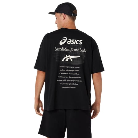 Cloud Graphic Relaxed Erkek Siyah Koşu T-Shirt 2031F934-001