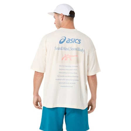 Cloud Graphic Relaxed Erkek Beyaz Koşu T-Shirt 2031F934-100