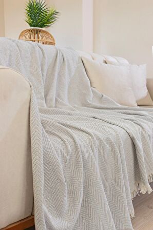 Tabu Home Dokuma Cozy Comfort Gri Koltuk Örtüsü