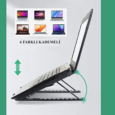 Laptop Standı Katlanabilir Telefon Tutuculu Laptop Tutucu Notebook Standı Bilgisayar Standı as