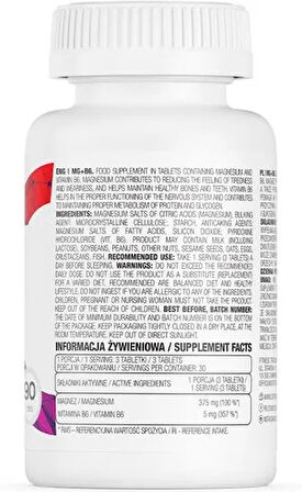 Ostrovit MG + B6 90 Tablet