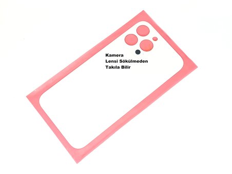 Tkgz İPhone 13 PRO MAX Arka Kapak (CAM) beyaz