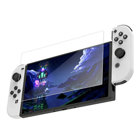 Ozmik Nintendo Switch Uyumlu Oled Ekran Koruyucu Temperli Cam Filmi