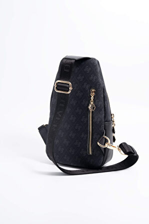 Silver Polo  Kadın Vücut Çantası 959-45757 SILVER POLO FREEBAG M178 SİYAH-MAT SİYAH