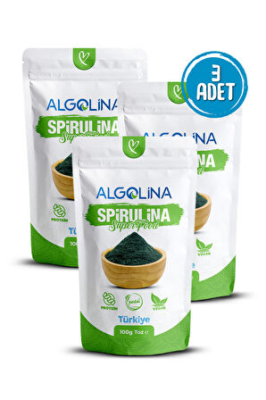 Spirulina Tozu 100 Gr (3 Adet) - Bitkisel Protein Kaynağı