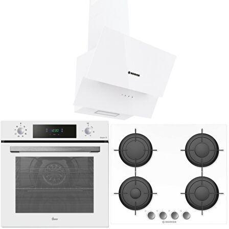Hoover Ankastre Set Beyaz ( HVW6MV - HDG6C2GWTK - HO3158W ) 