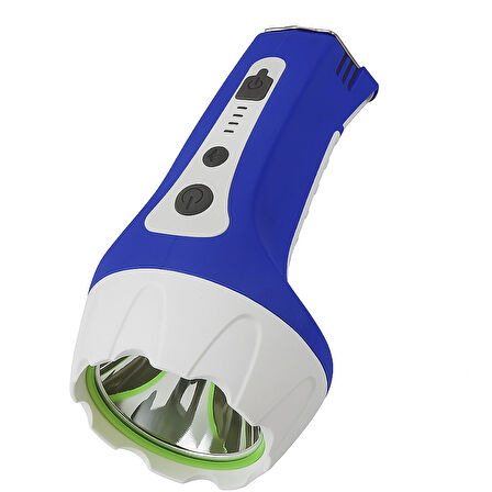 GP-661 Şarjlı El Feneri 10W Cob LED Su Geçirmez Kambur Fener 5 Modlu