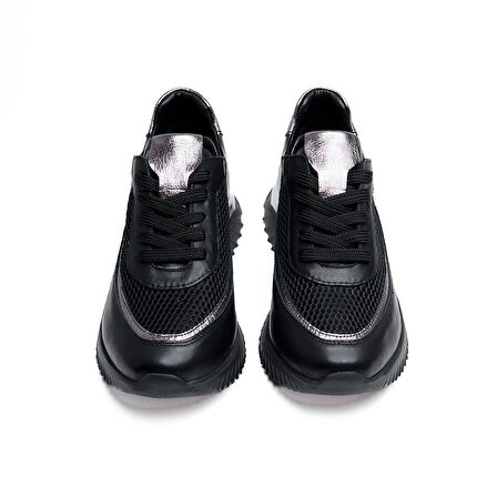 Comfort Taban Fileli Hakiki Deri Kadın Sneaker