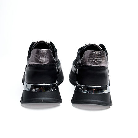 Comfort Taban Fileli Hakiki Deri Kadın Sneaker