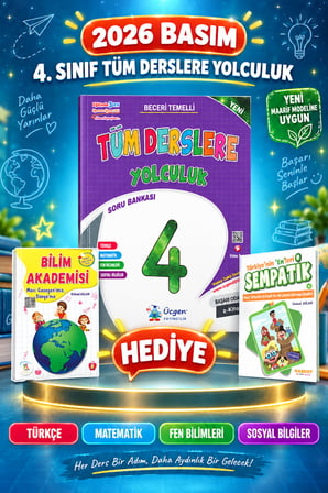 Üçgen 4.Sınıf Tüm Derslere Yolculuk Soru Bankası