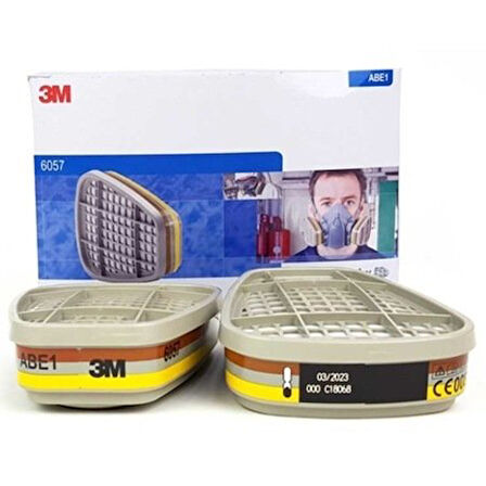 3m 6057 ABE1 (Org.-İnorg.-Asit Gaz/Buhar Filtresi)