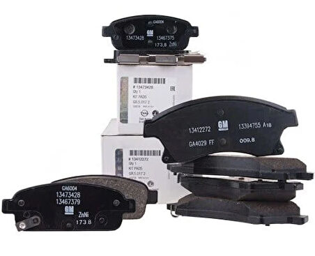 Opel Astra J 1.3 / 1.4 / 1.6 Benzinli Ön / Arka Takım Fren Balata Takımı Orjinal Gm Marka