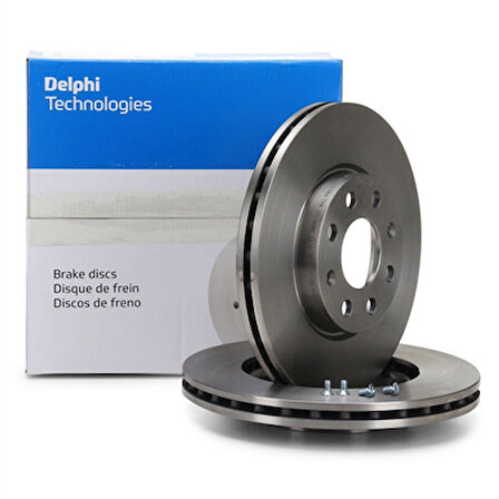 Opel Corsa E 2015 Model Sonrası 14\'\' Ön Fren Disk Takımı Delphi