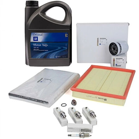 Opel Astra G 1.4 - 1.6 Bakım Seti GM ( GM 10W40 Yağlı ) Bujisiz (Bakım-AstraG- (GM))