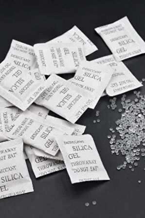 1 Gr 500 Adet Silikajel Nem Alıcı Silika Jel Rutubet Önleyici Küf Giderici Silica Gel