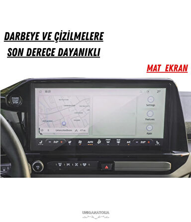 Volkswagen Transporter T7 2025 Yeni Kasa Multimedya Uyumlu Mat Ekran Koruyucu