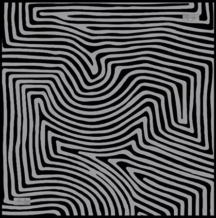 La Boutique Tivil İpek Eşarp 2134 - 11 Siyah Karışık Desen