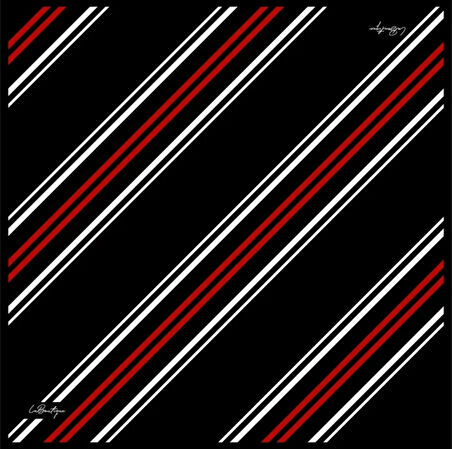 La Boutique Tivil İpek Eşarp 2159 - 02  Siyah Karışık Desen