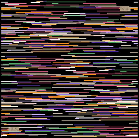 La Boutique Tivil İpek Eşarp 2142 - 03 Siyah Karışık Desen