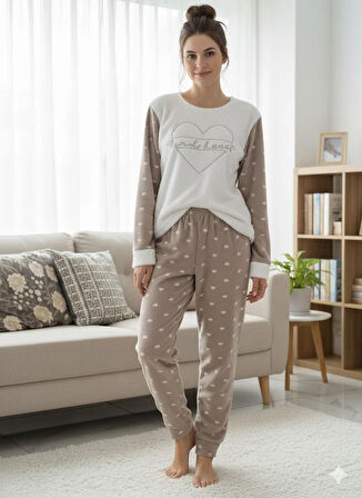 KADIN POLAR PİJAMA TAKIM