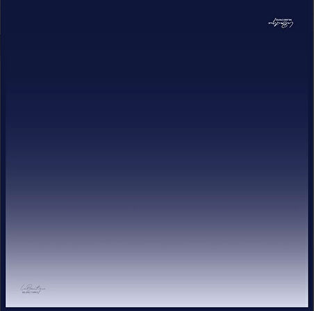 La Boutique Tivil Saf İpek Eşarp 285D3 - 49034 Lacivert Degrade Desen