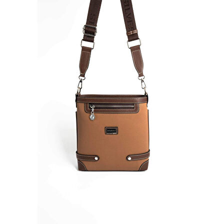 Silver Polo  Kadın Çapraz Çanta 1120-45822 SILVER POLO ÇAPRAZ BAYAN ÇANTASI M86 KARAMEL-MAT KAHVE