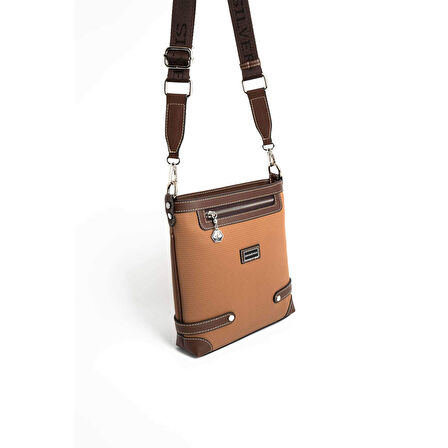 Silver Polo  Kadın Çapraz Çanta 1120-45822 SILVER POLO ÇAPRAZ BAYAN ÇANTASI M86 KARAMEL-MAT KAHVE