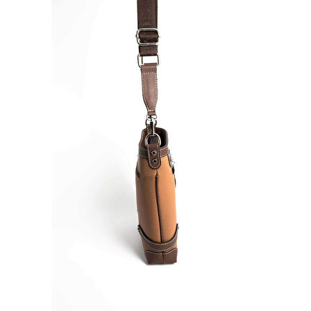 Silver Polo  Kadın Çapraz Çanta 1120-45822 SILVER POLO ÇAPRAZ BAYAN ÇANTASI M86 KARAMEL-MAT KAHVE