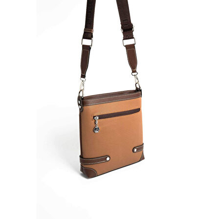 Silver Polo  Kadın Çapraz Çanta 1120-45822 SILVER POLO ÇAPRAZ BAYAN ÇANTASI M86 KARAMEL-MAT KAHVE