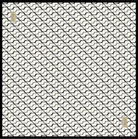 La Boutique Tivil Saf İpek Eşarp 233708 - 49124 Beyaz Karışık Desen