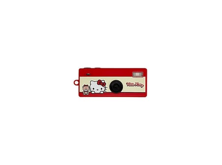 YASHICA X Hello Kitty Funtastic Anahtarlık Dijital Fotoğraf Makinesi Kırmızı