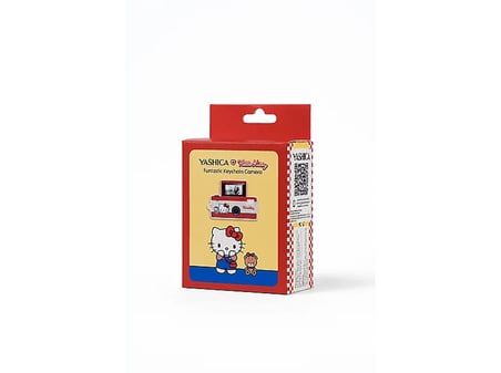 YASHICA X Hello Kitty Funtastic Anahtarlık Dijital Fotoğraf Makinesi Kırmızı