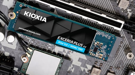 KIOXIA Exceria G3 1TB NVMe Gen5 M.2 SATA SSD R:10000MB/s W:8900 MB/s