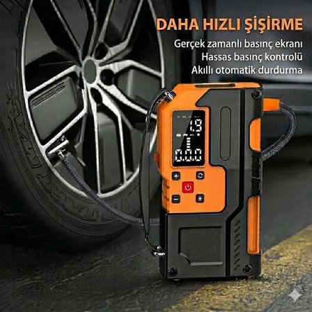 Araç Takviye Cihazı ve Hava Kompresörü 12V